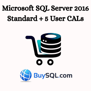 Microsoft SQL Server 2016 Standard + 5 User CALs