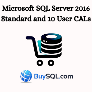 Microsoft SQL Server 2016 Standard and 10 User CALs