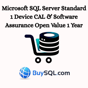 Microsoft SQL Server Standard 1 Device CAL & Software Assurance Open Value 1 Year