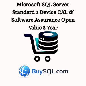 Microsoft SQL Server Standard 1 Device CAL & Software Assurance Open Value 3 Year